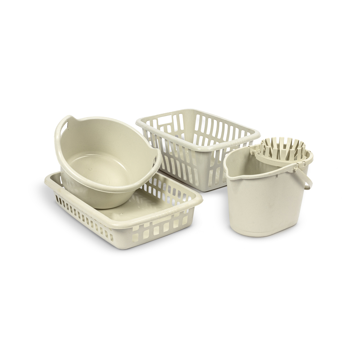 Cesto para roupa baixo branco SAND