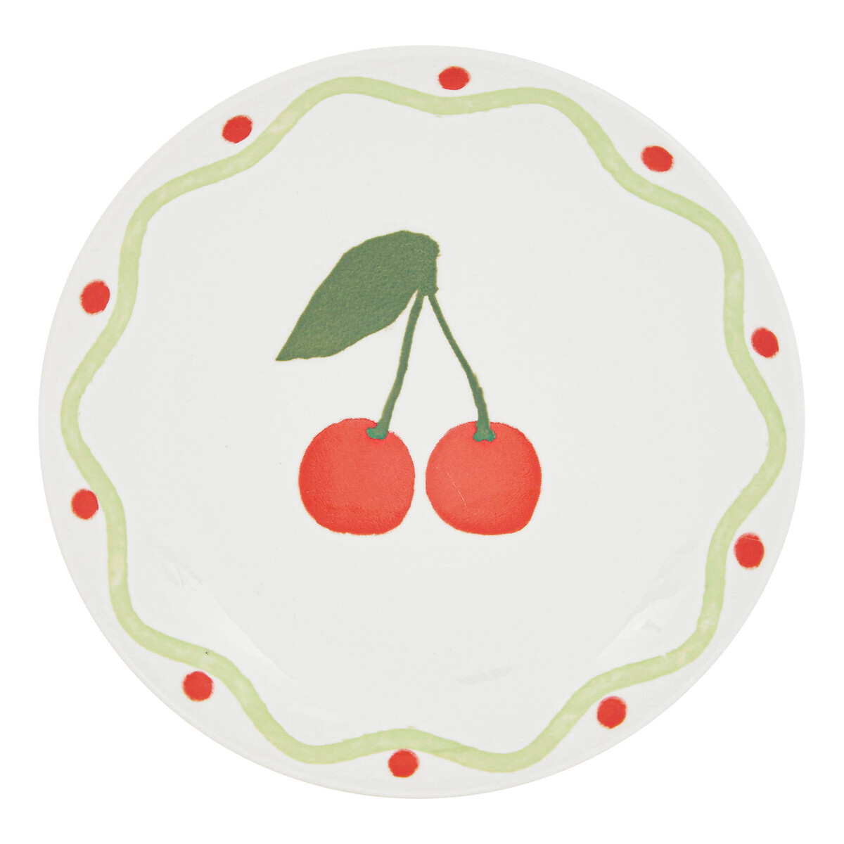Prato de sobremesa FRUITY em porcelana 17cm