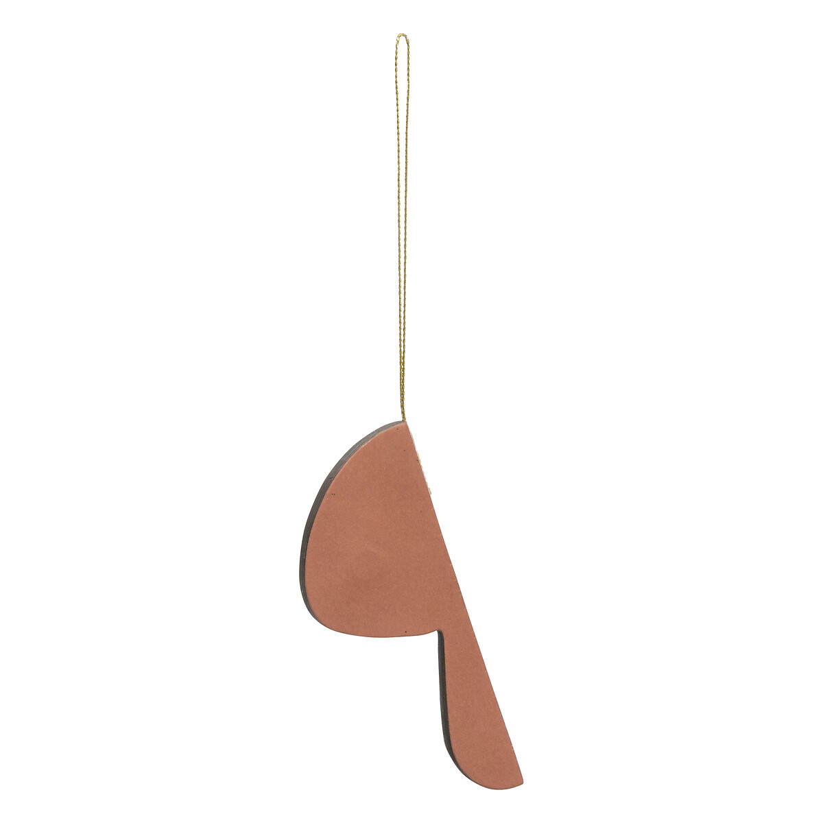 Pendurante de orig&acirc;mi em forma de cogumelo rosa 10cm