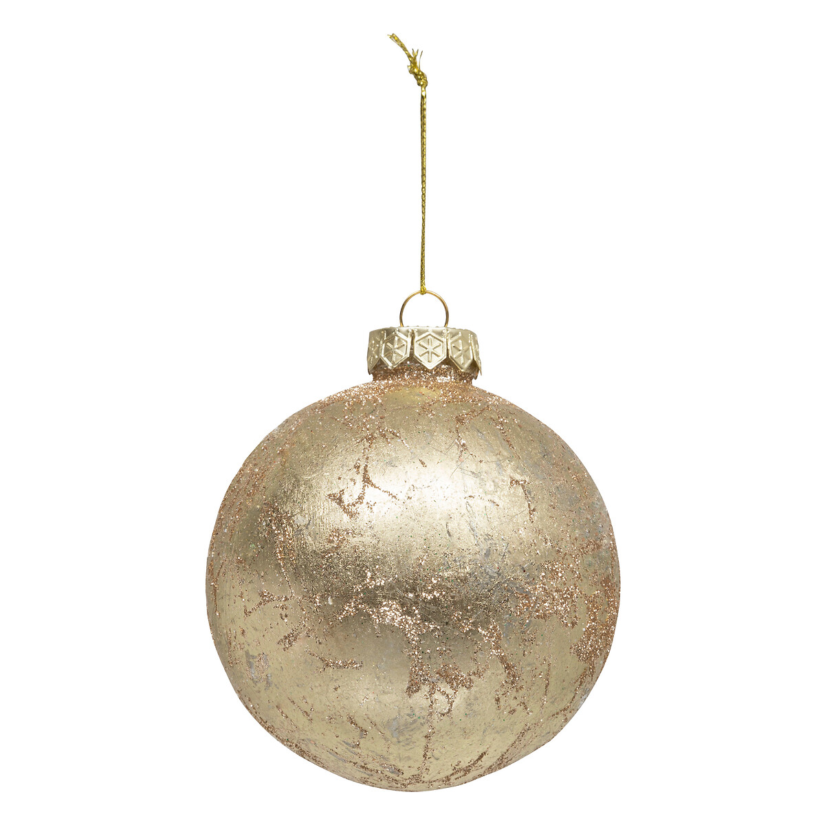 Bola decorativa dourada 10cm