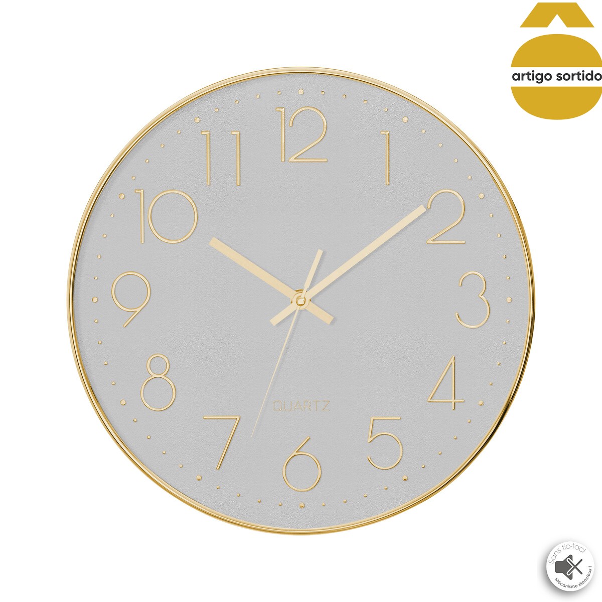 Relógio de parede 3d 30cm,  Relógio de parede 3d 30cm