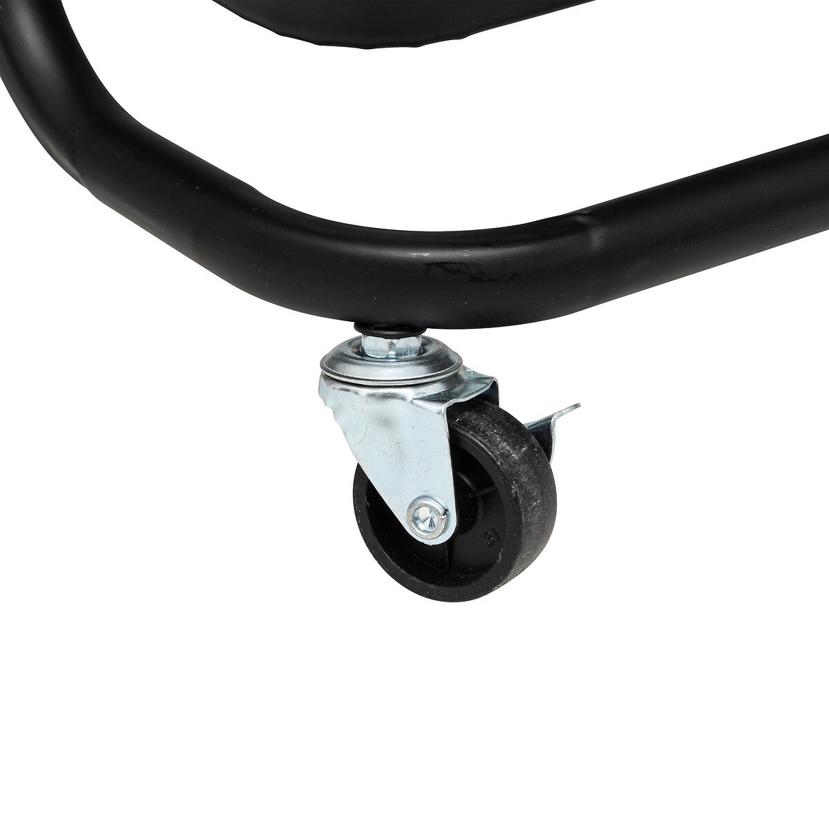 Carrinho de apoio BLACK EDITION preto em metal 86x36,5x45cm