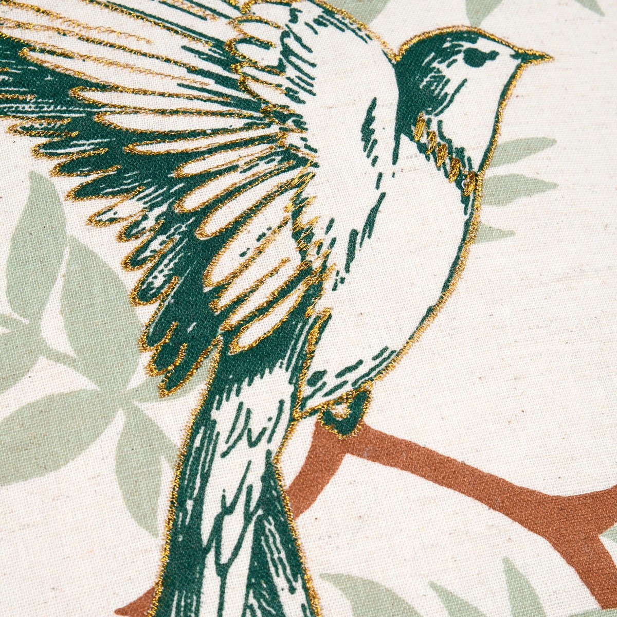 Almofada BOTANYS cru em algod&atilde;o 40x40cm