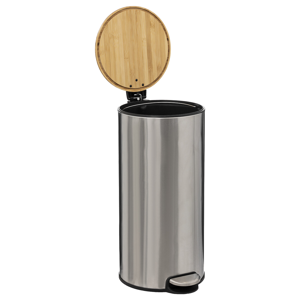 Balde do lixo com tampa MODERN COLOR prateado 30l