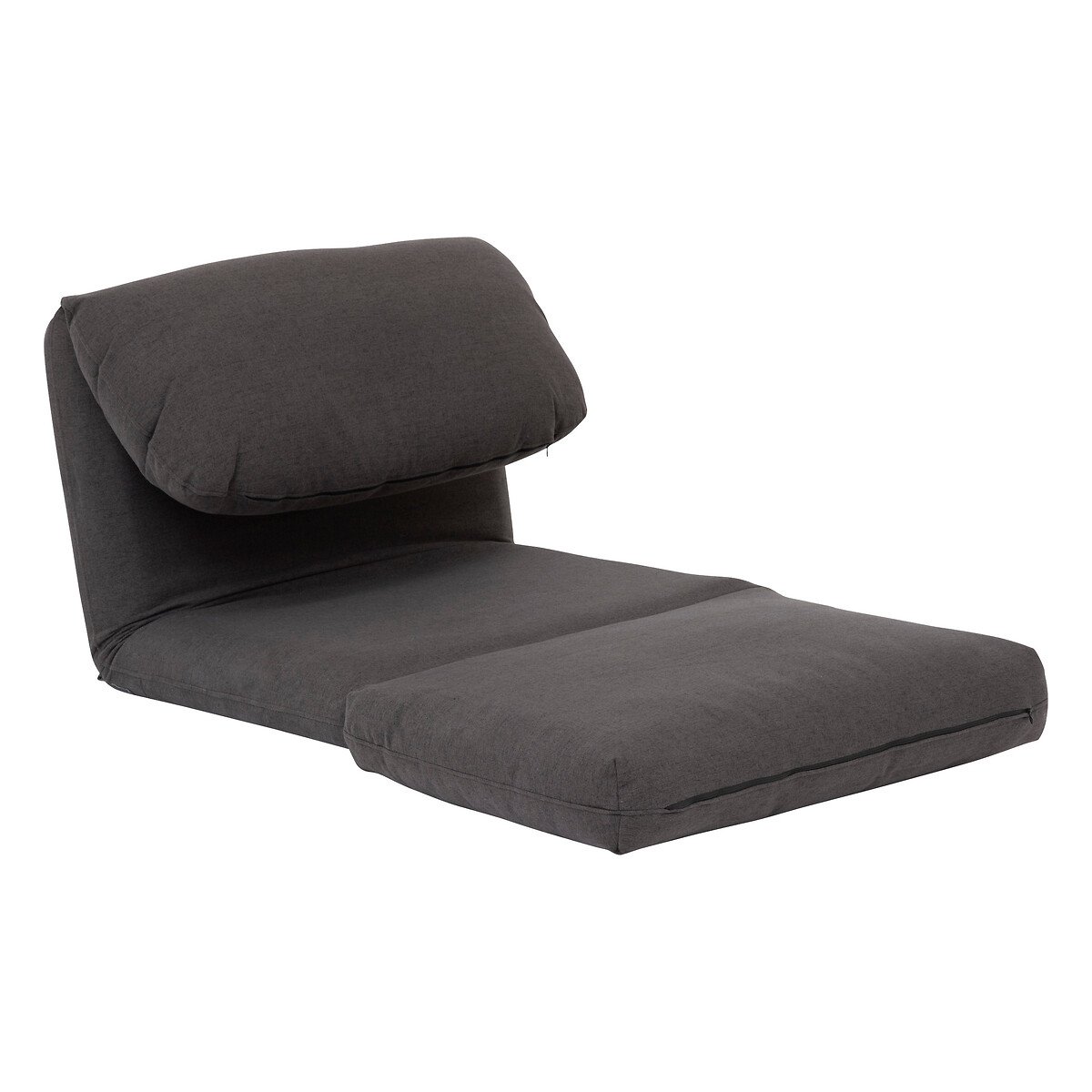 Pufe convertível em cama MARZA cinza escuro 58x78x82cm,  Pufe convertível em cama MARZA cinza escuro 58x78x82cm