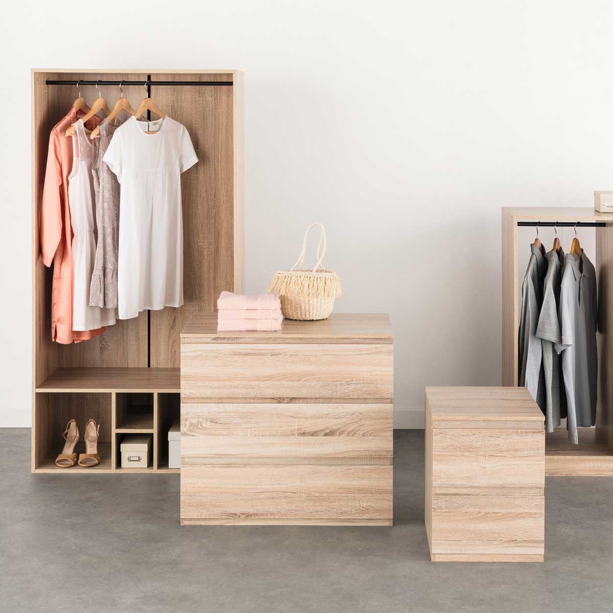 Móvel de arrumação DOLO bege com 2 gavetas,  Móvel de arrumação DOLO bege com 2 gavetas