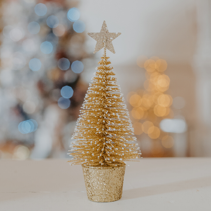 &Aacute;rvore de natal decorativa dourada