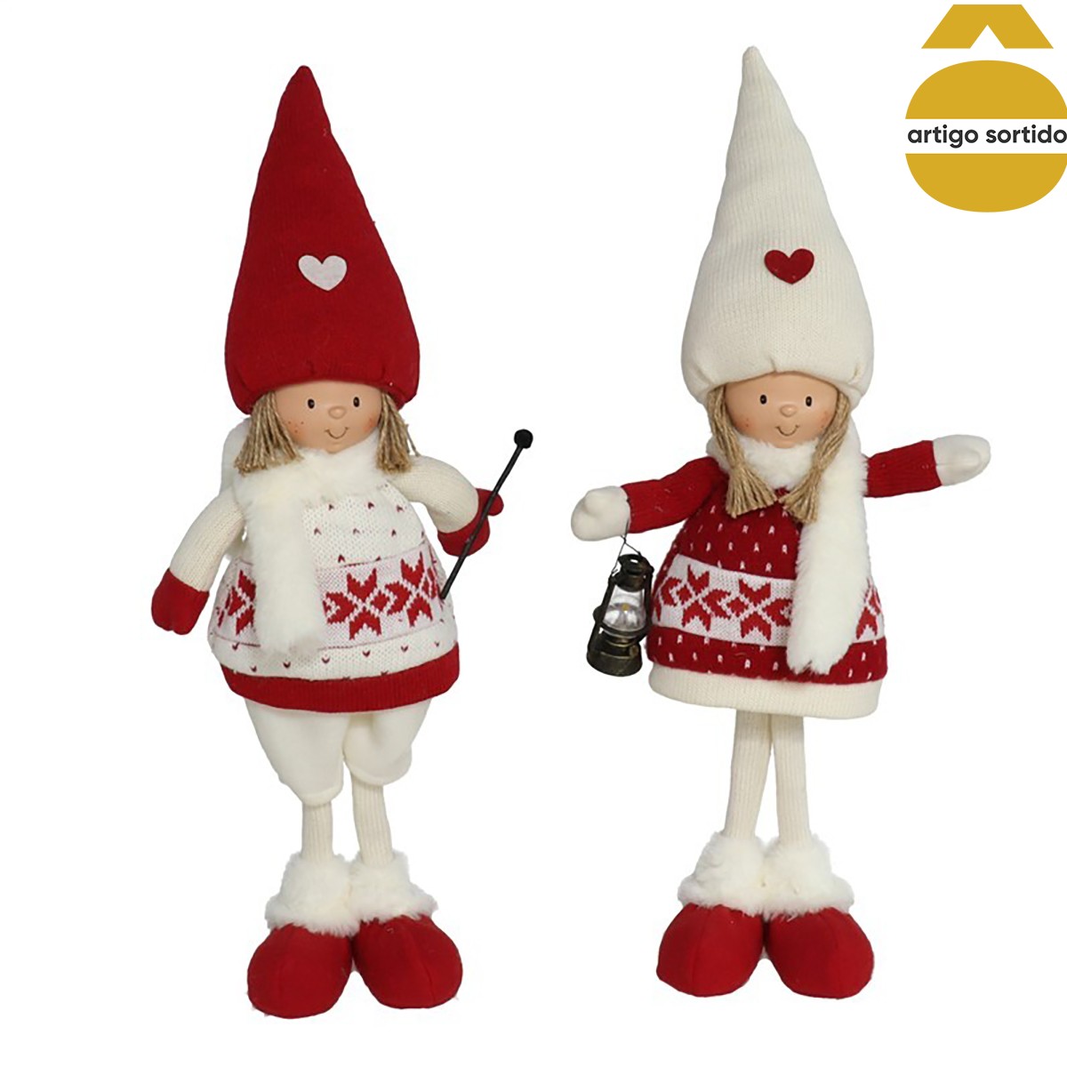 Criança Love Vermelho E Branco 57cm