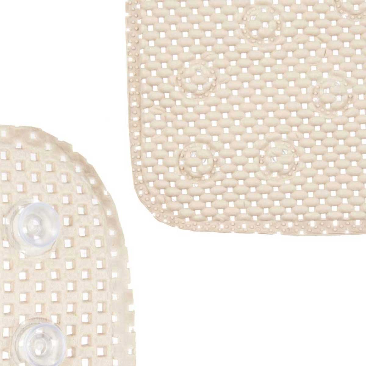 Tapete wc antiderrapante bege 40x69cm