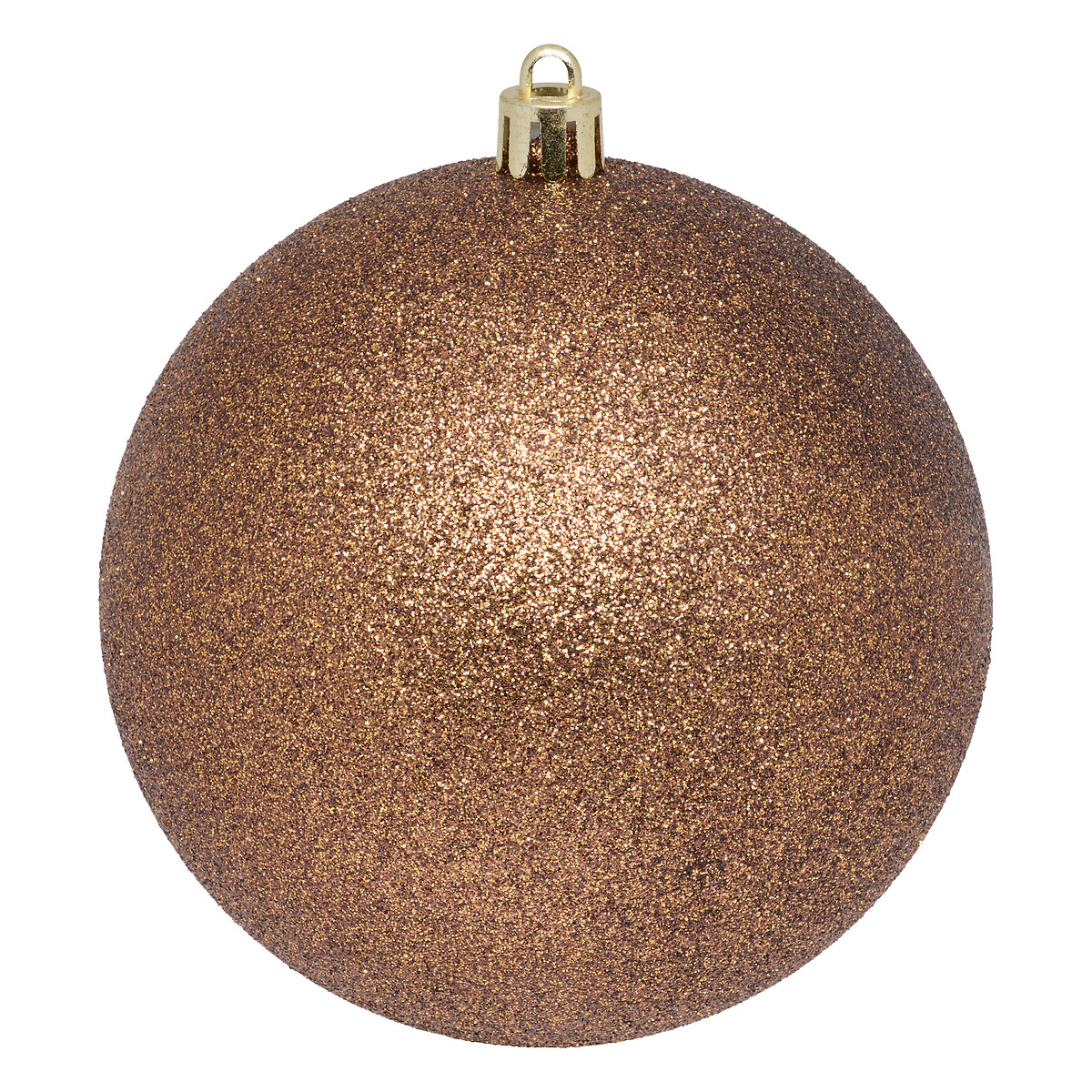 Conjunto 4 bolas de natal castanho 10cm