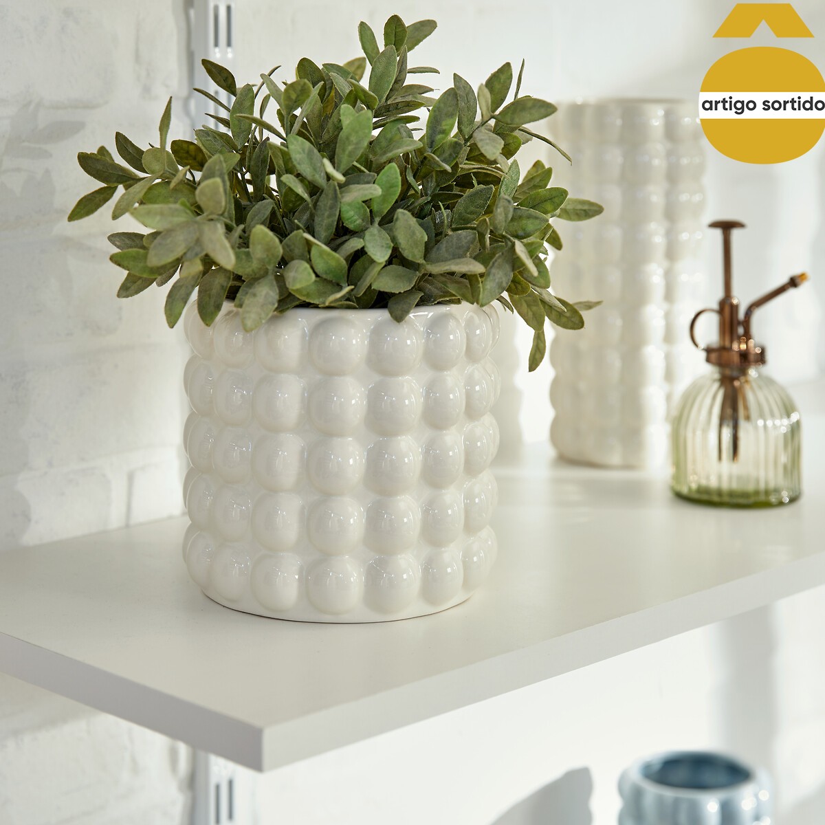 Jarra 3d SKY em cer&acirc;mica 14cm