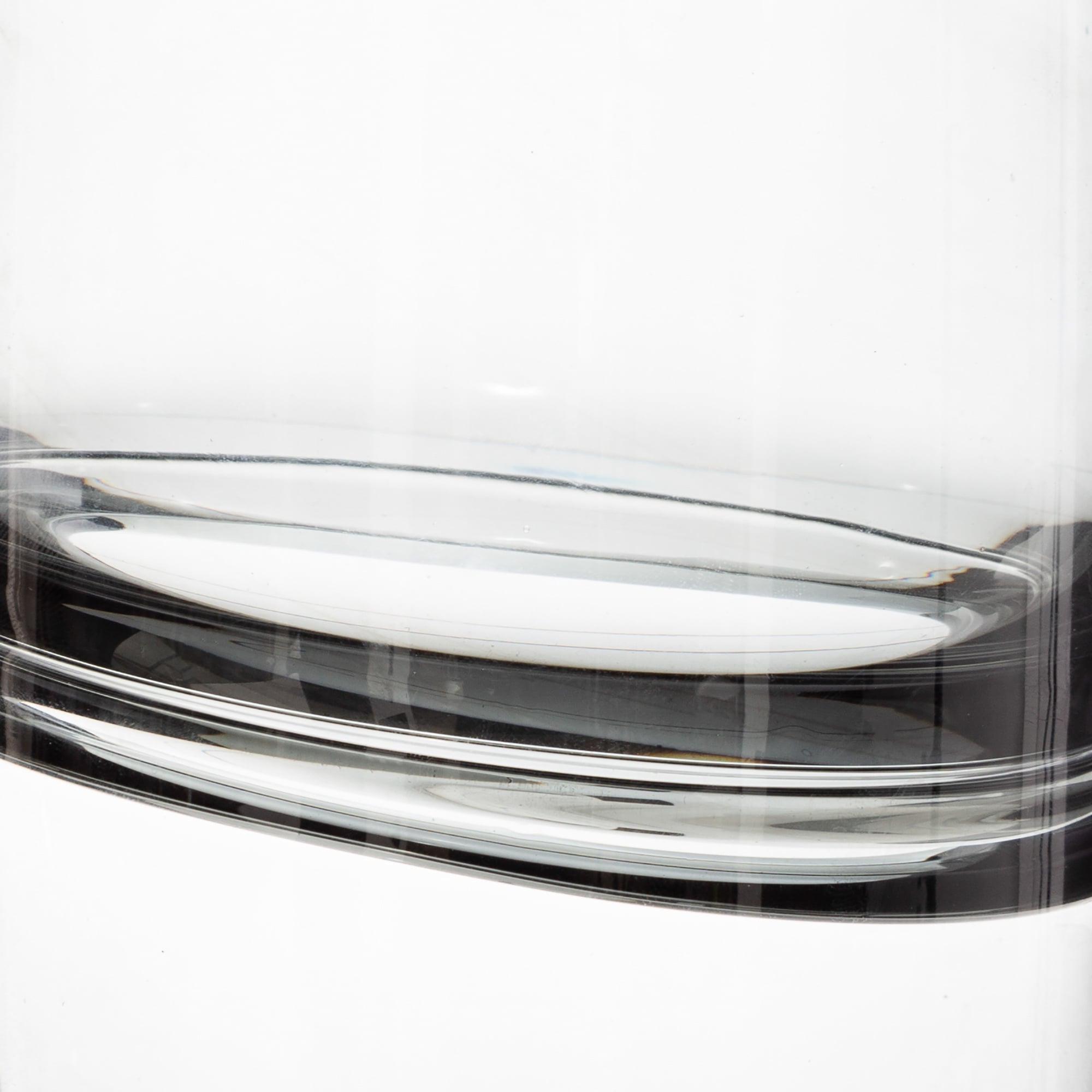 Jarra de vidro LINE cinza 30cm