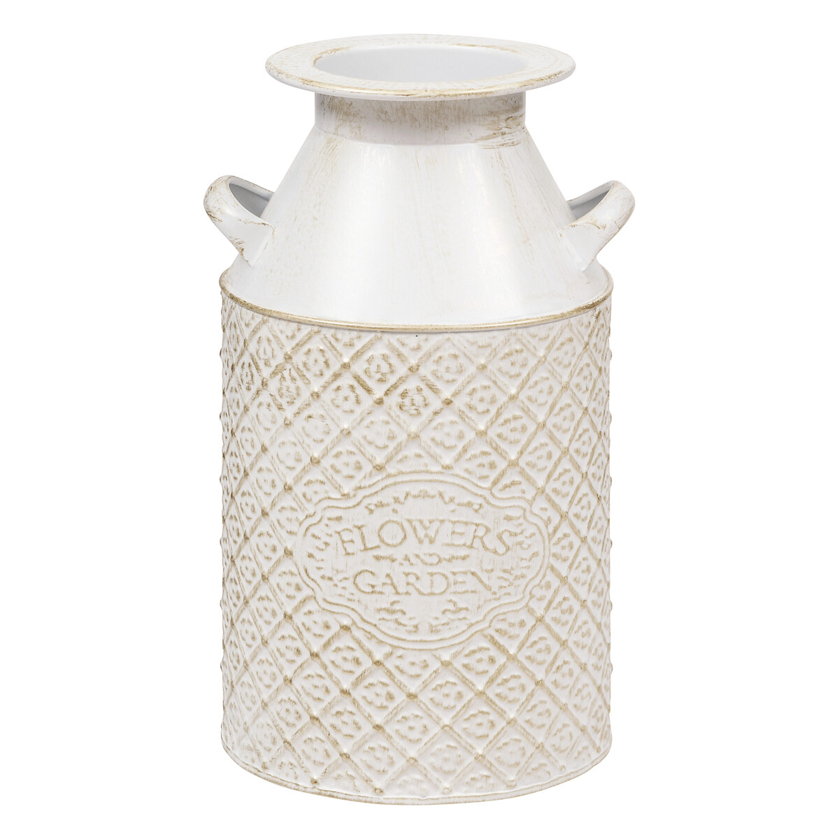 Jarra TINO em metal branco 31,5cm