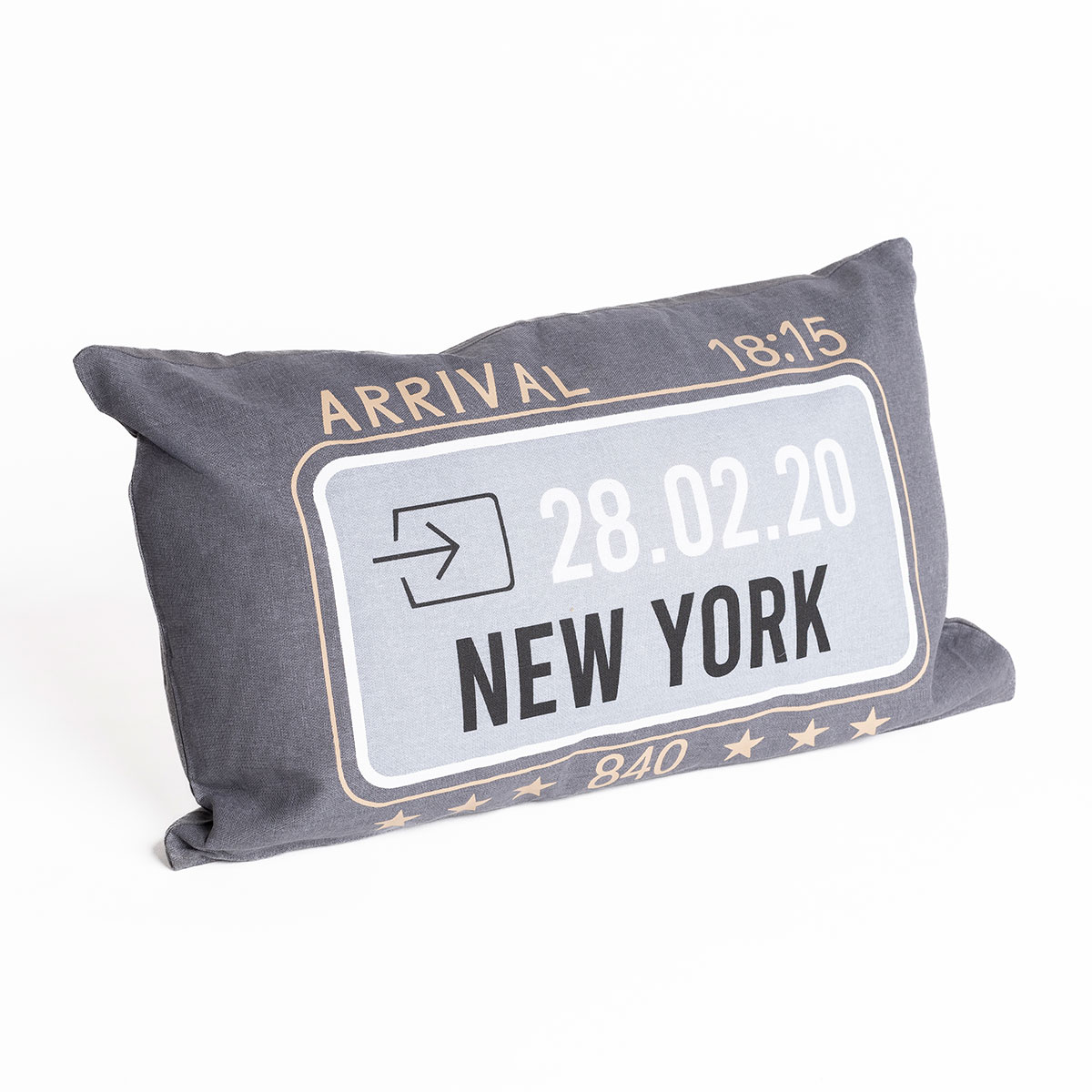 Almofada decorativa cinza escuro 30x50cm