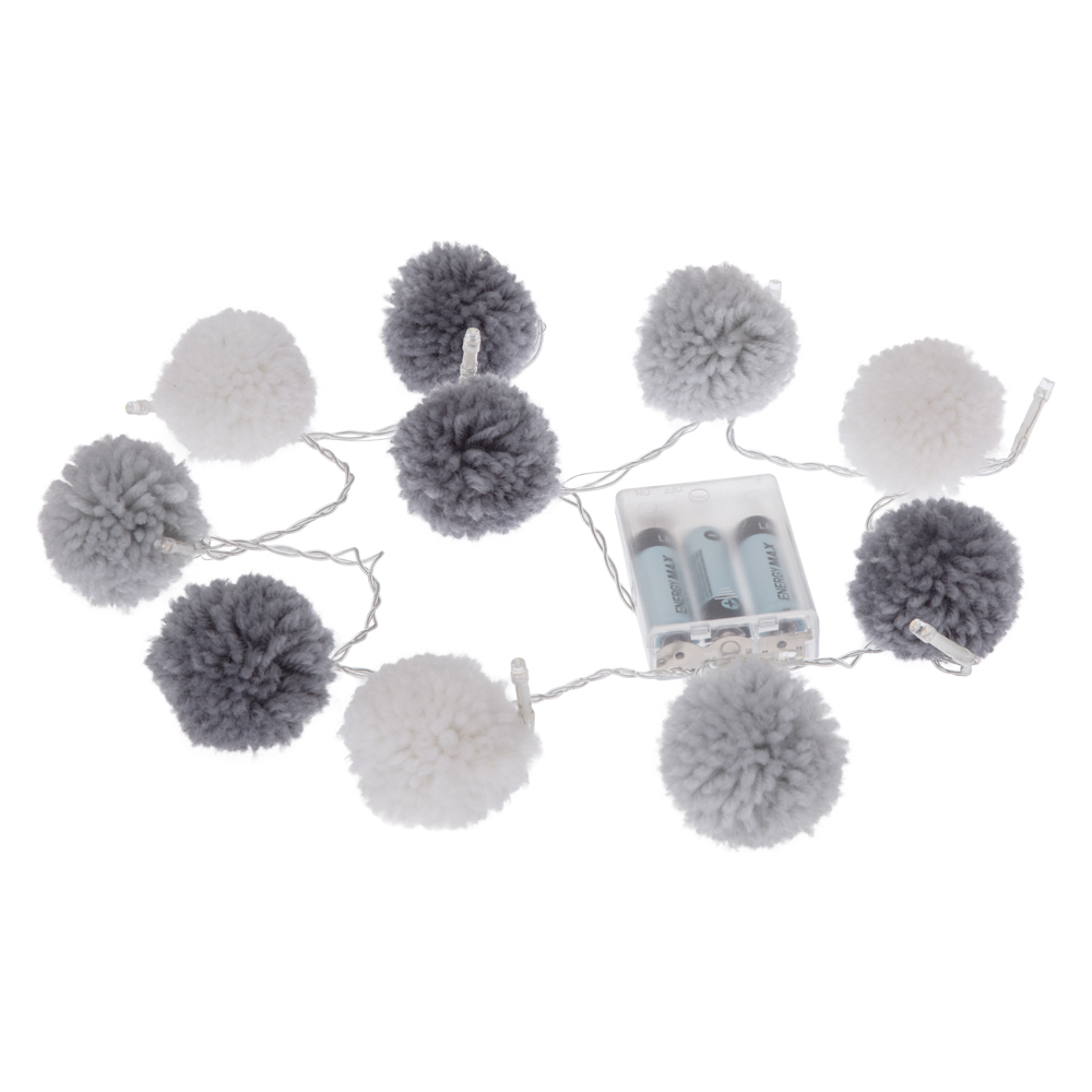 Grinalda Luminosa C/Pompons