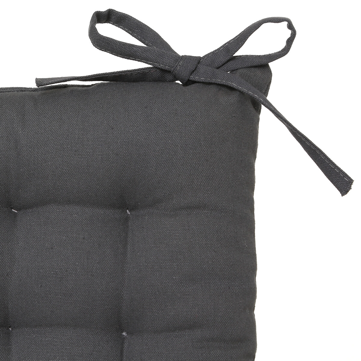 Coxim cinza escuro em algod&atilde;o 38x38cm
