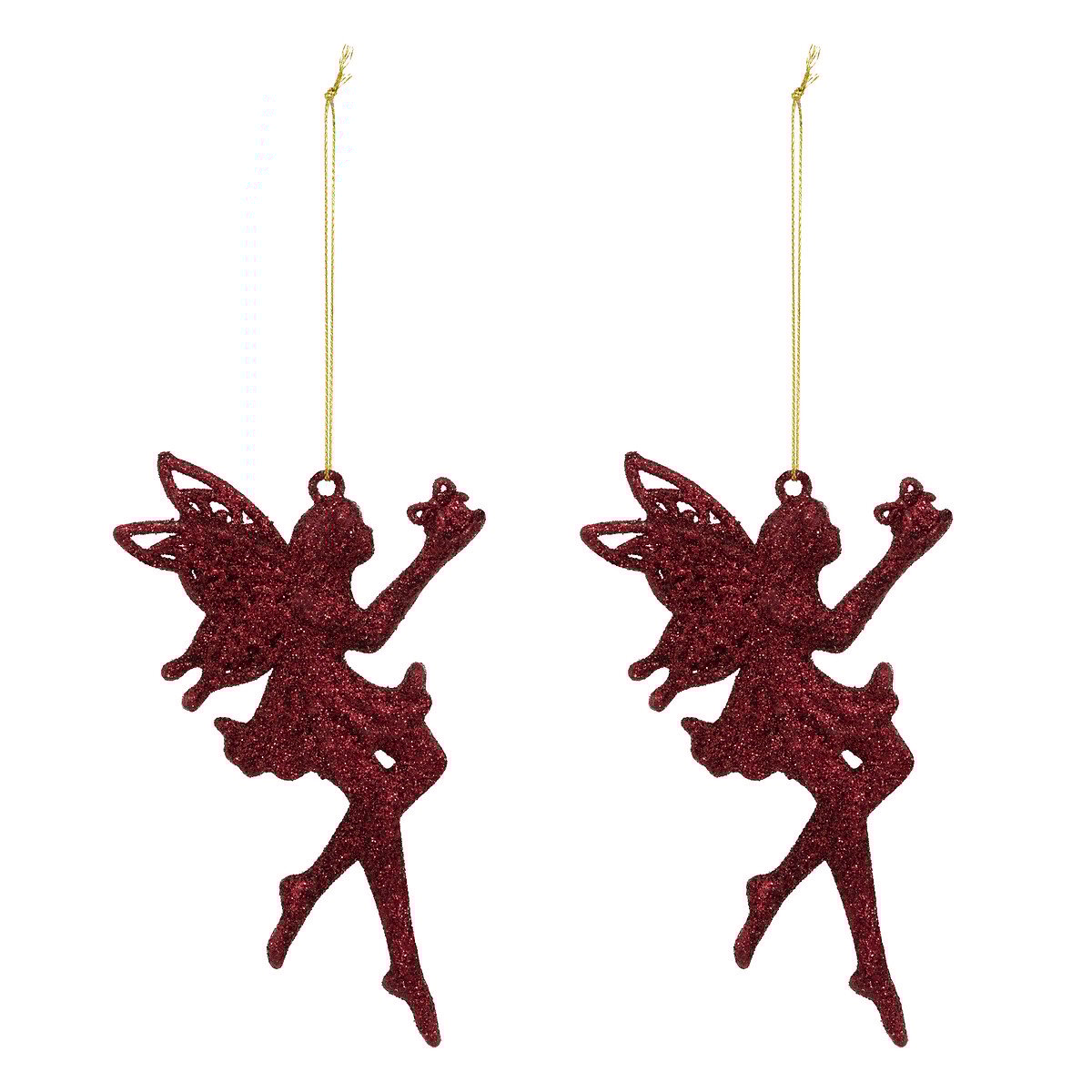 Conjunto de 2 pendurantes fada 15cm