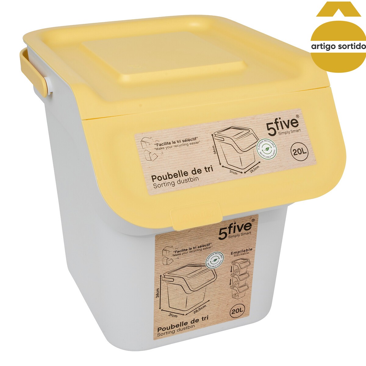 Ecoponto com tampa 20l