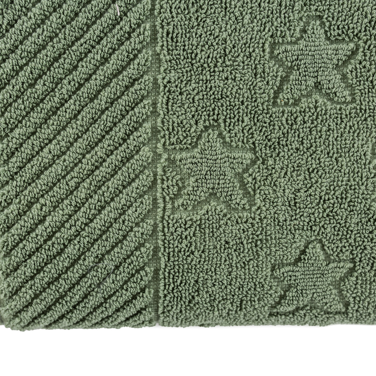 Tapete sa&iacute;da de banho estrelas verde 70x50cm