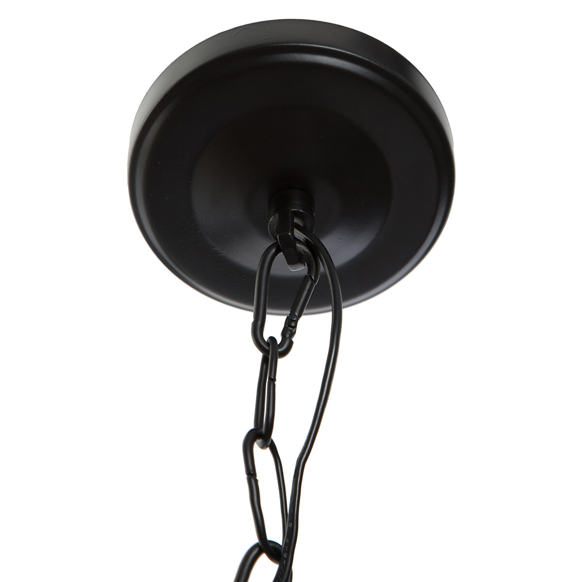 Candeeiro de teto basalt em metal preto