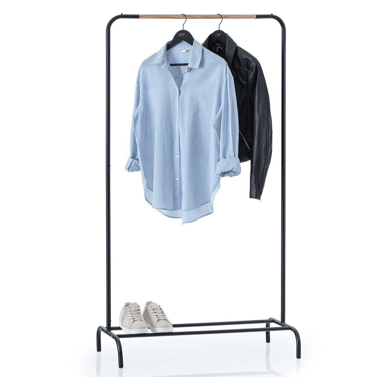 Cavalete simples ARTEMIS preto em metal 148cm