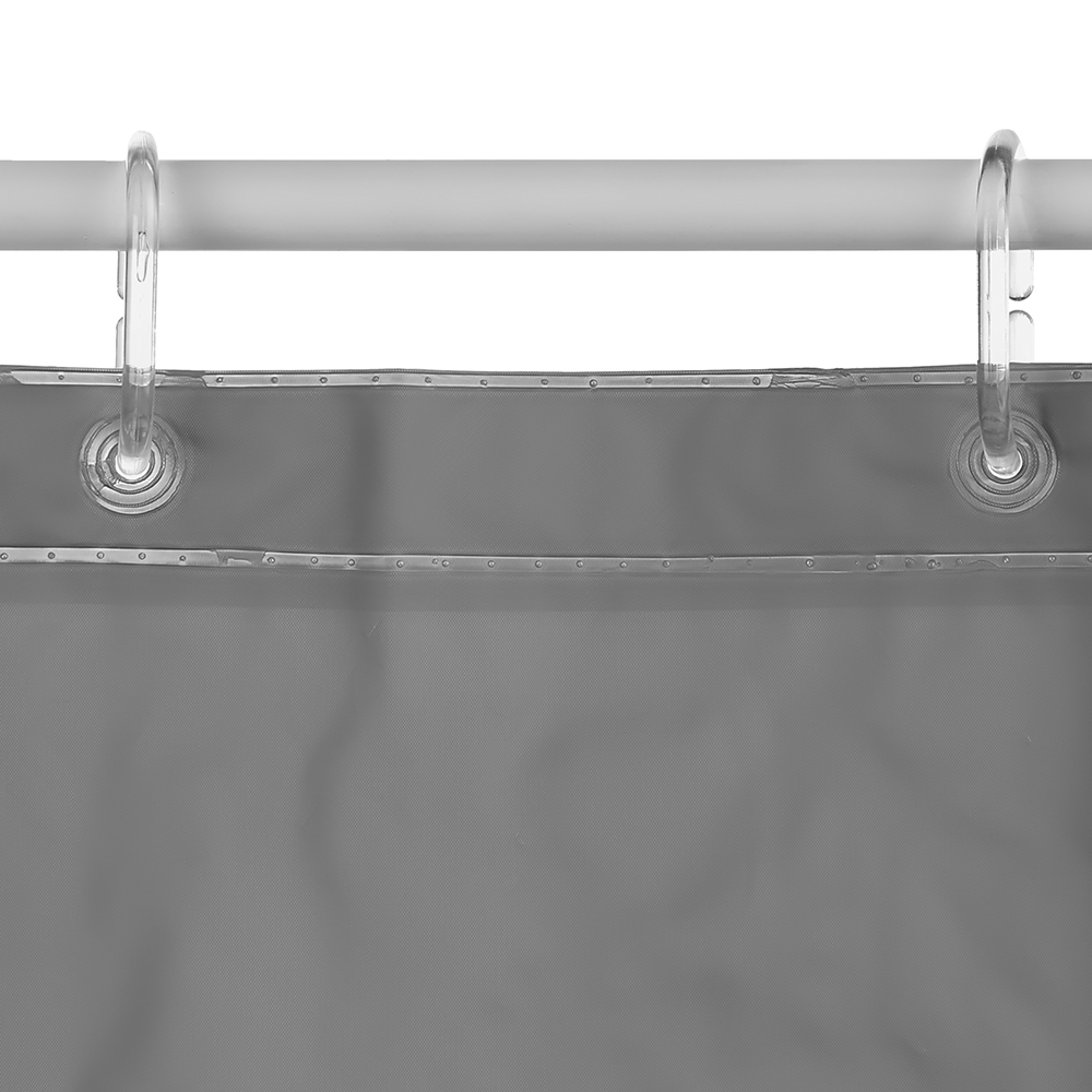 Cortina Banho Cinzenta