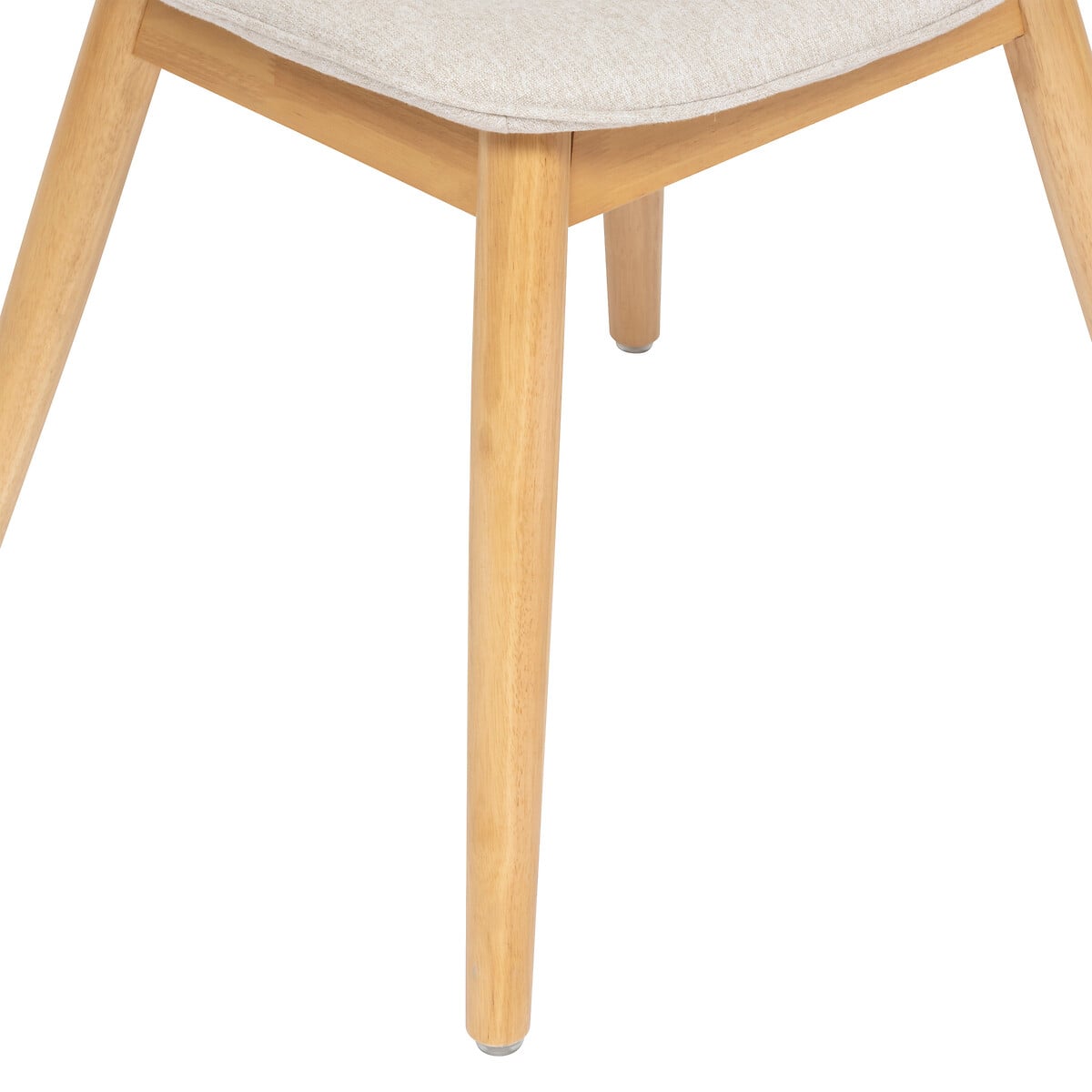 Conjunto 2 Cadeiras AYATI bege em mdf