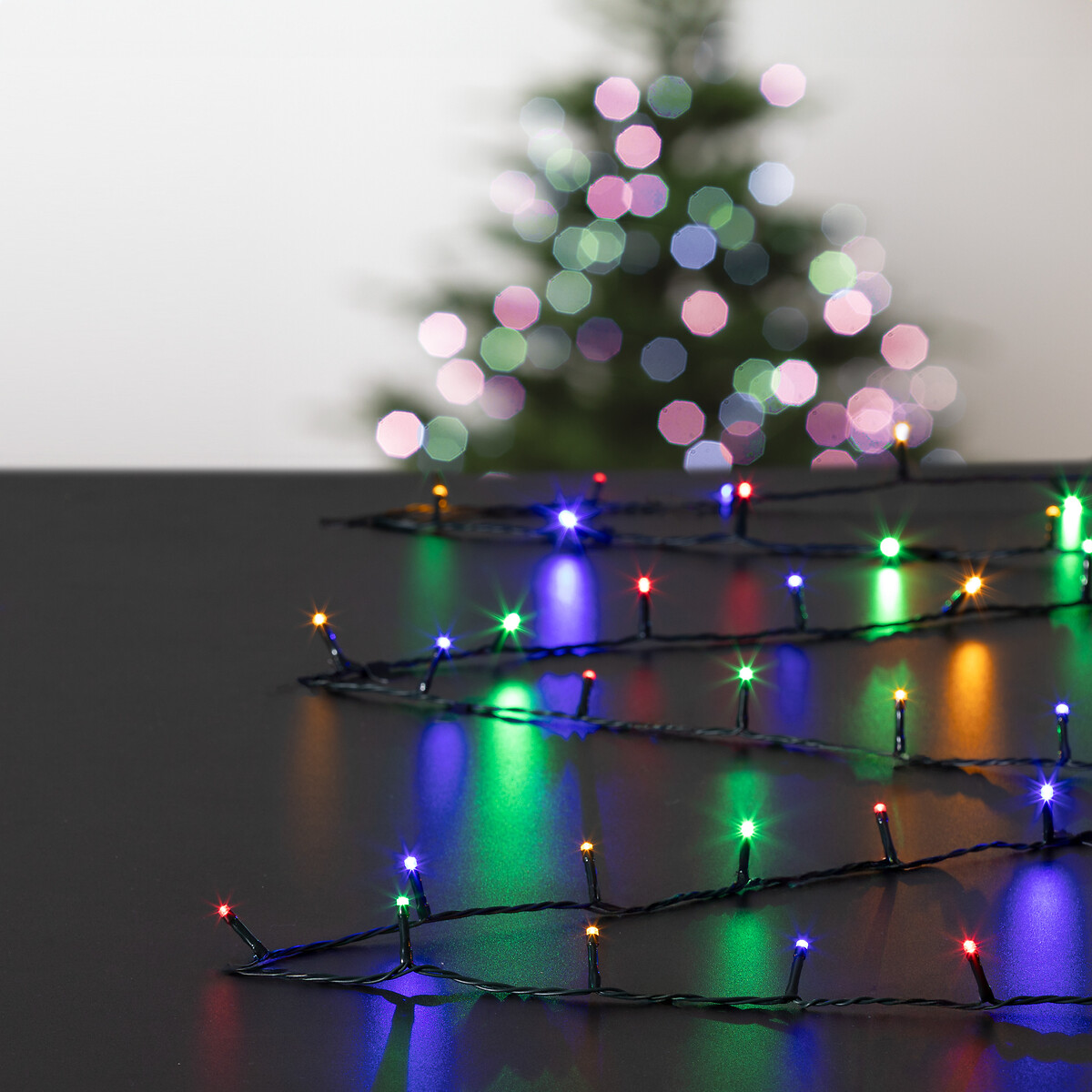 S&eacute;rie de natal multicolor 80LED 6M
