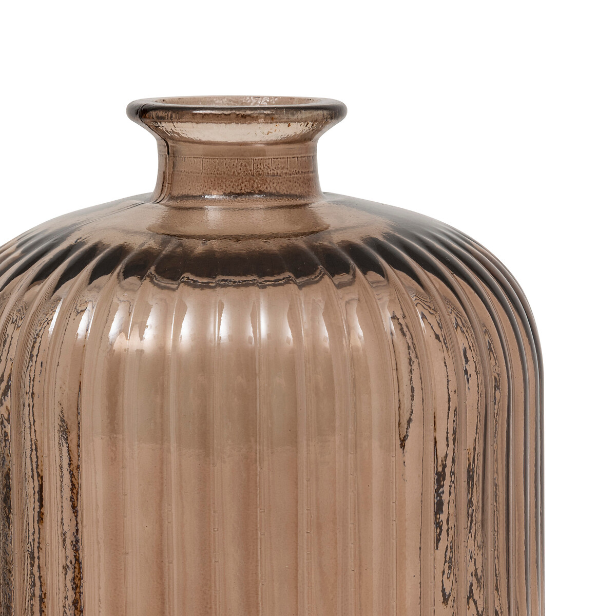 Jarra LUZ castanha de vidro 23cm