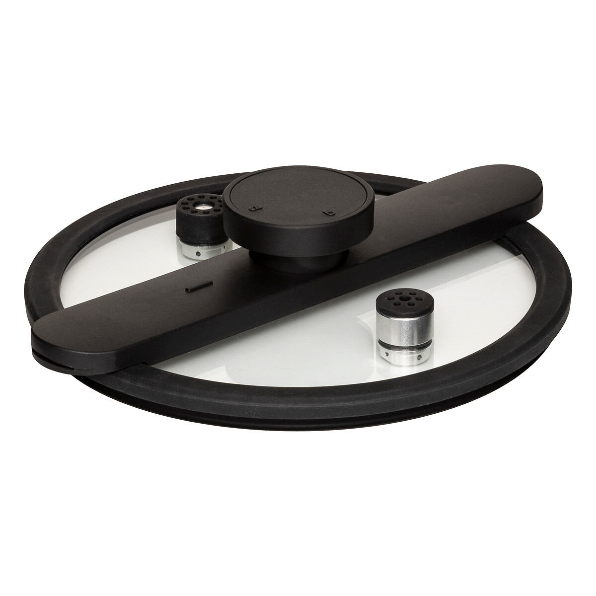 Panela de press&atilde;o preto em alum&iacute;nio 6l