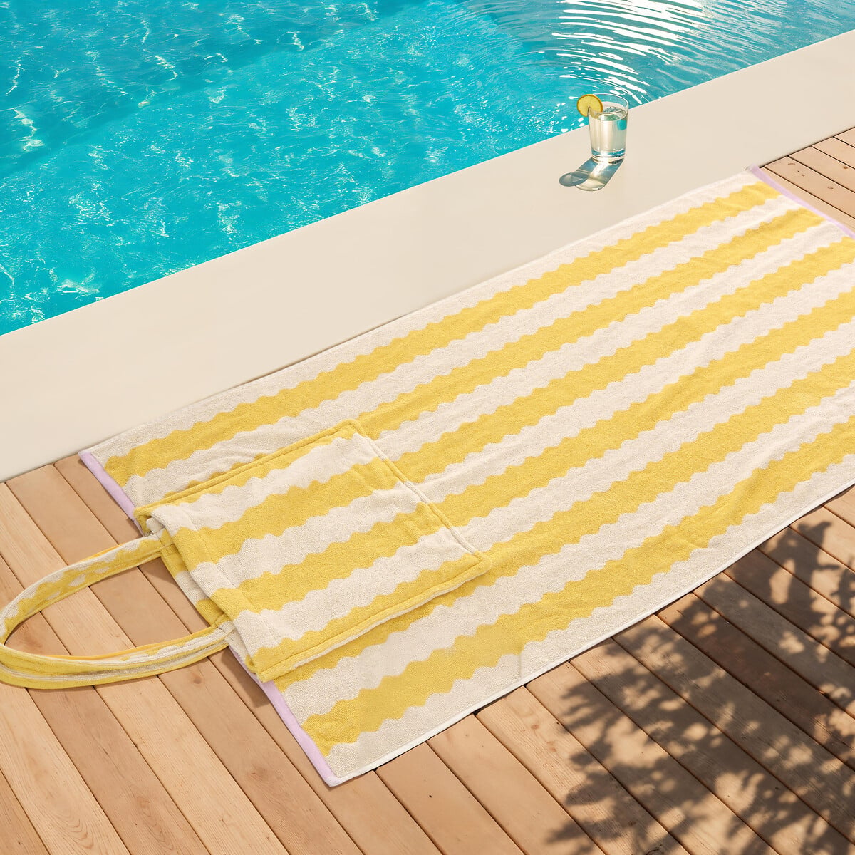 Saco de Praia com toalha POOLSIDE