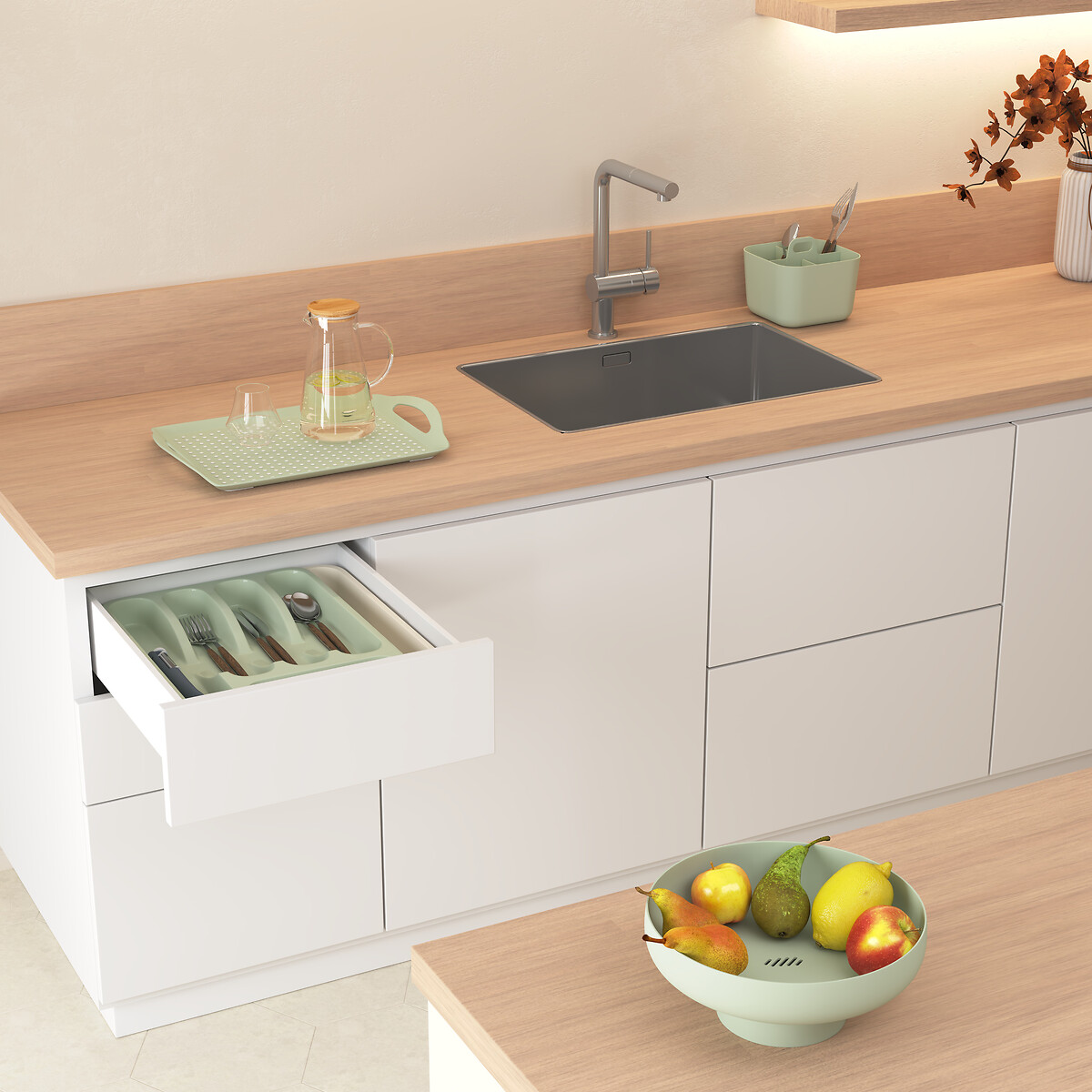 Fruteira POLY verde 26cm