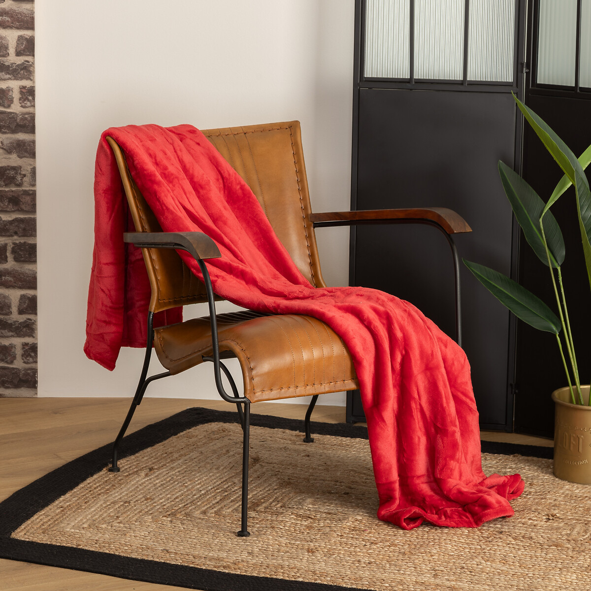 Manta CORALINA vermelha 130x180cm