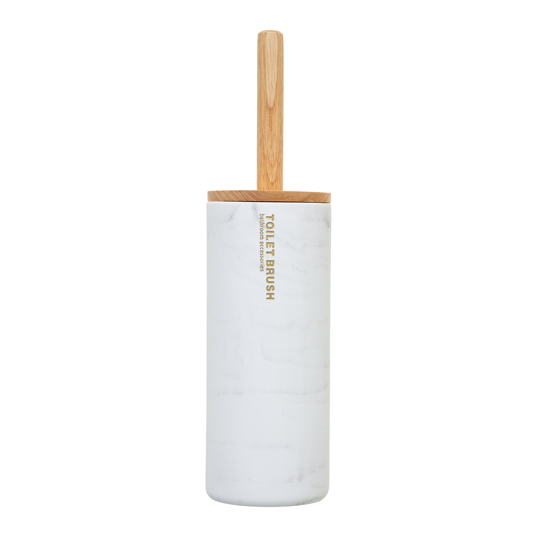 Escova wc LEA branco efeito m&aacute;rmore