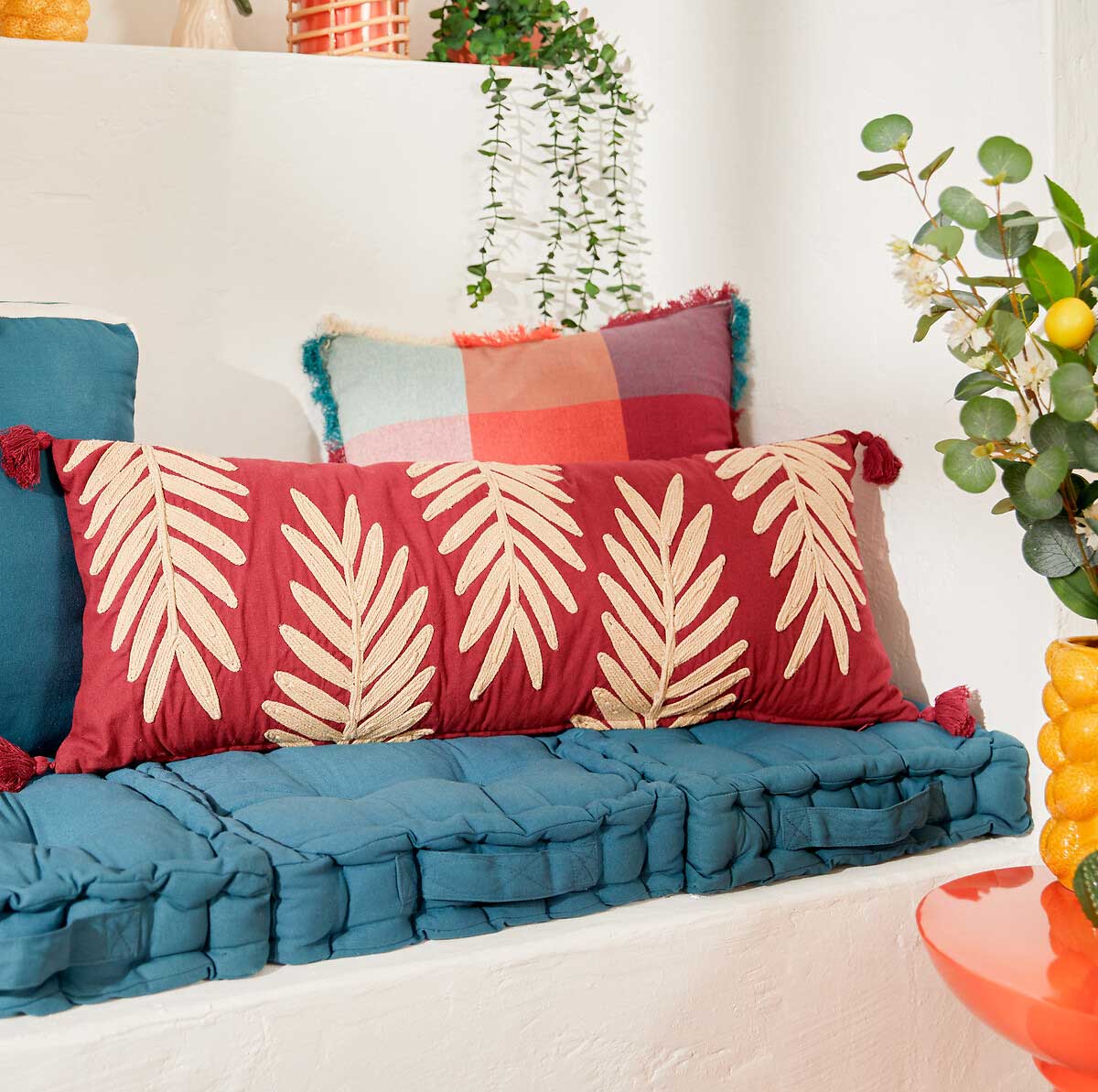 Almofada bordada YUCATAN 30x80cm