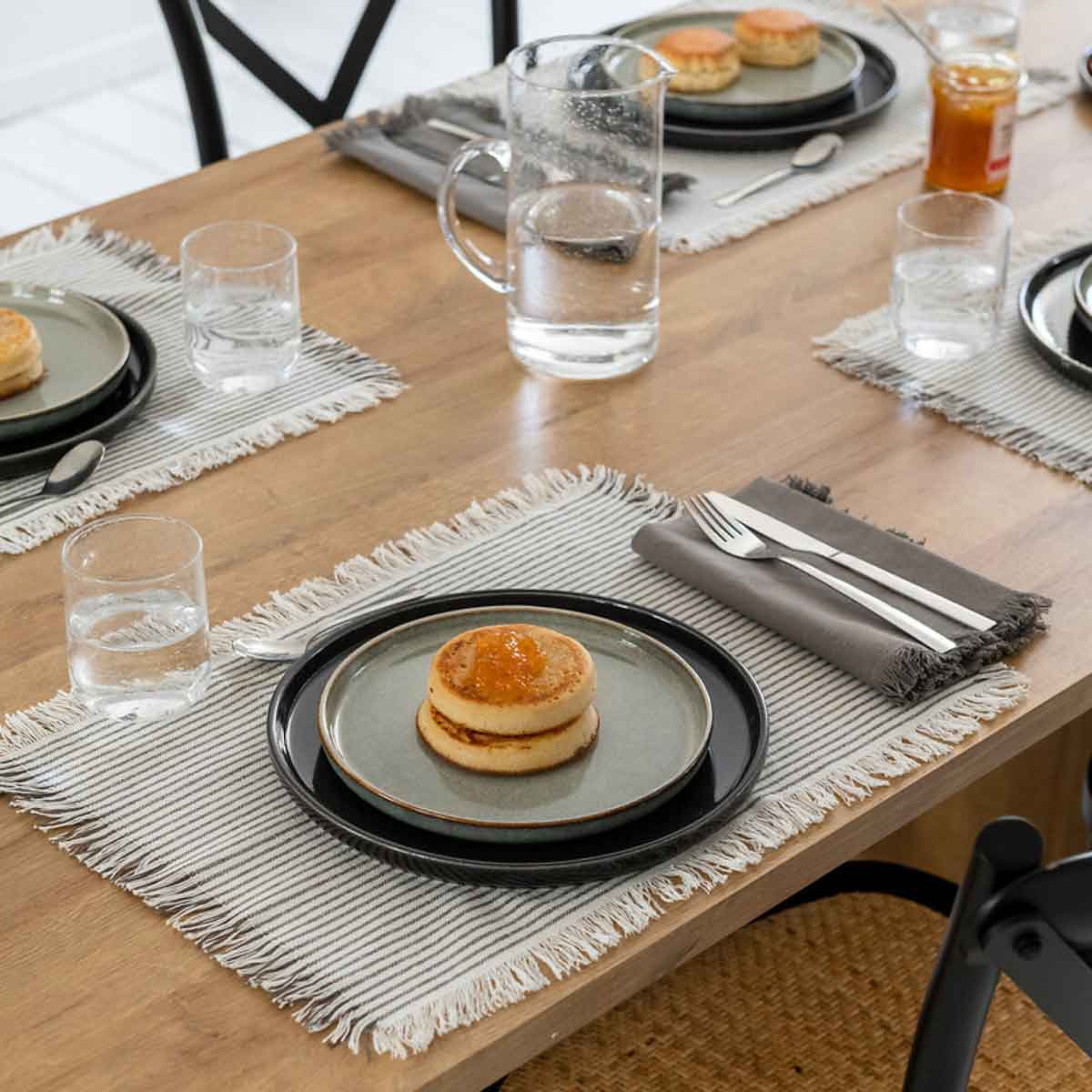 Individual de mesa DELICE em algod&atilde;o 30x45cm