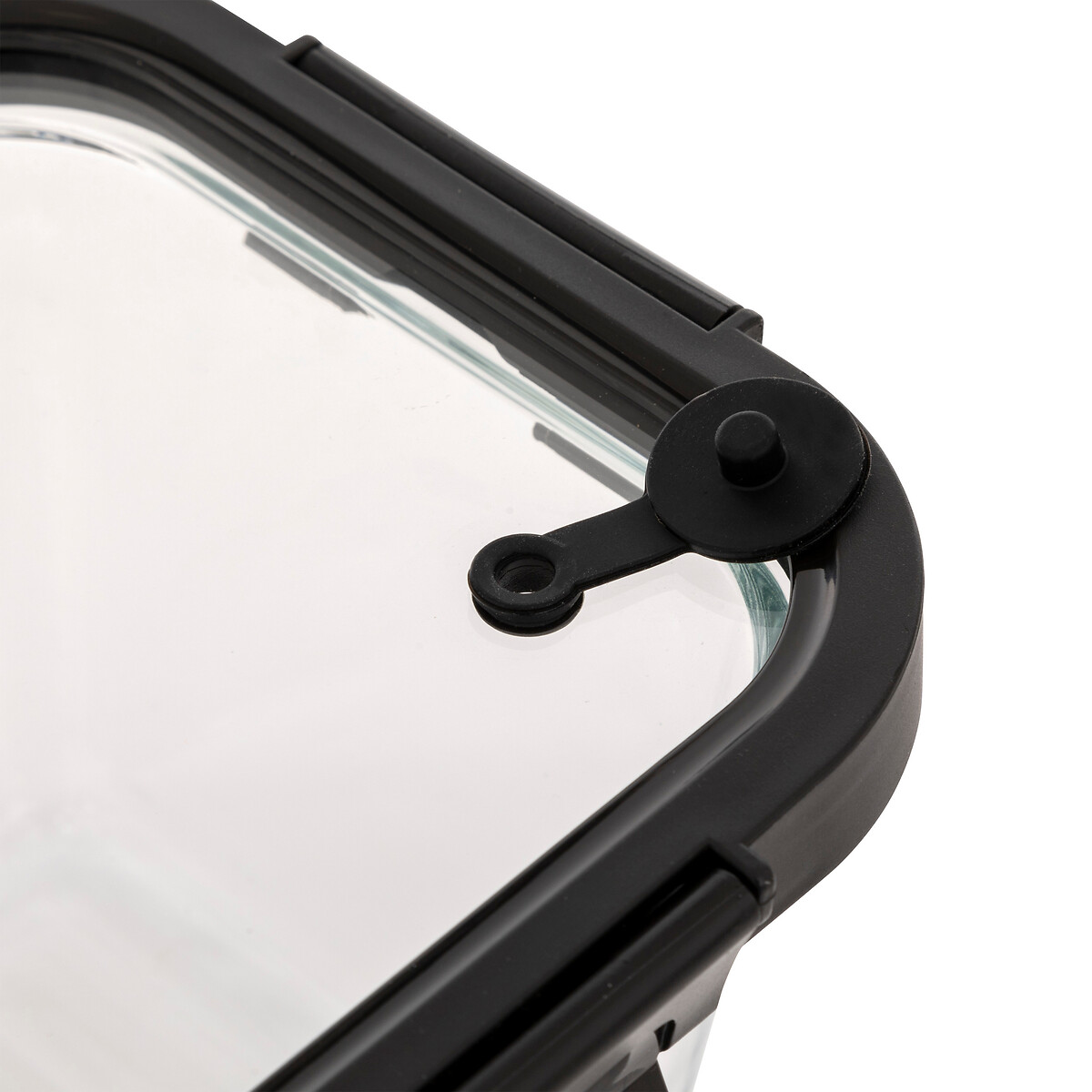 Caixa herm&eacute;tica retangular CLIPEAT de vidro 1,8l