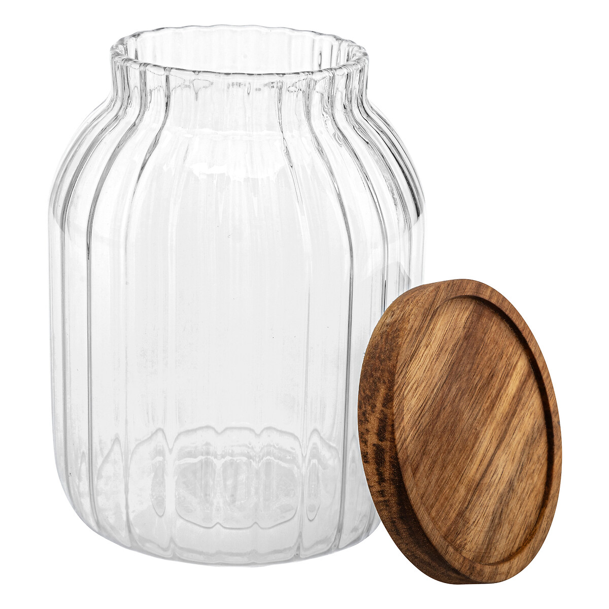 Frasco HARMONY com tampa madeira acácia 2l
