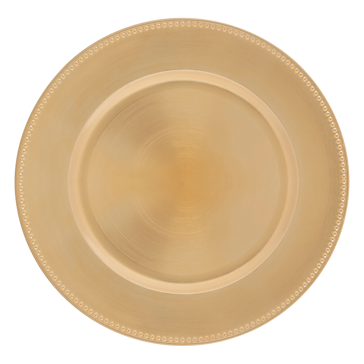 Prato marcador decorativo dourado 33cm