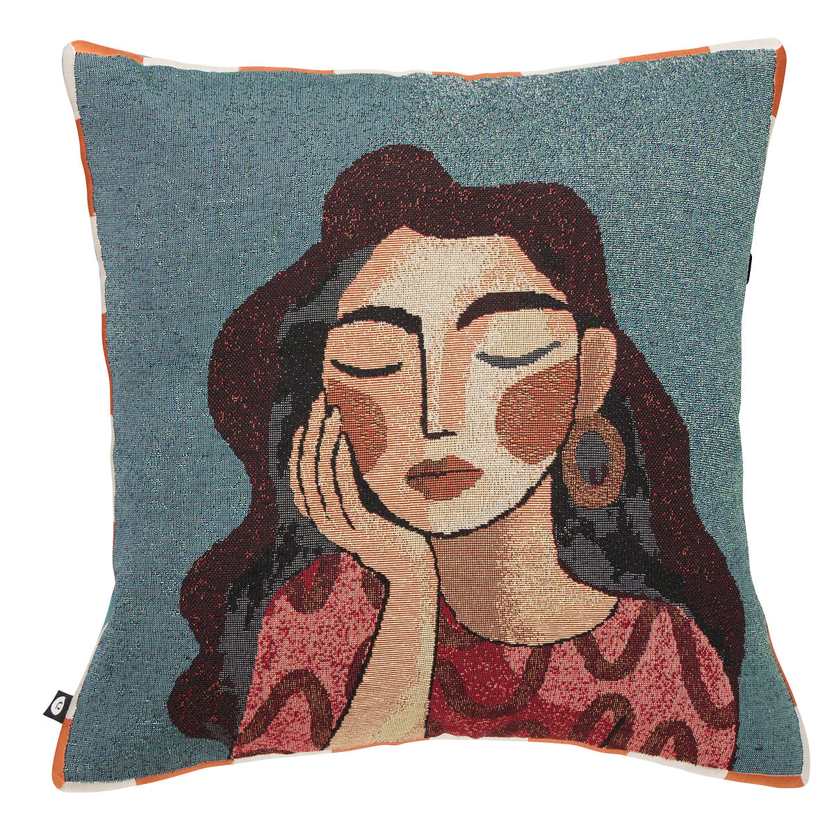 Almofada figura mulher HOMY azul 40x40cm