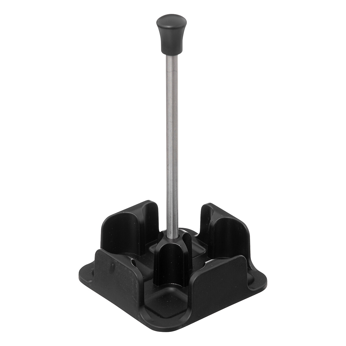 Conjunto de 4 galheteiros em vidro com suporte