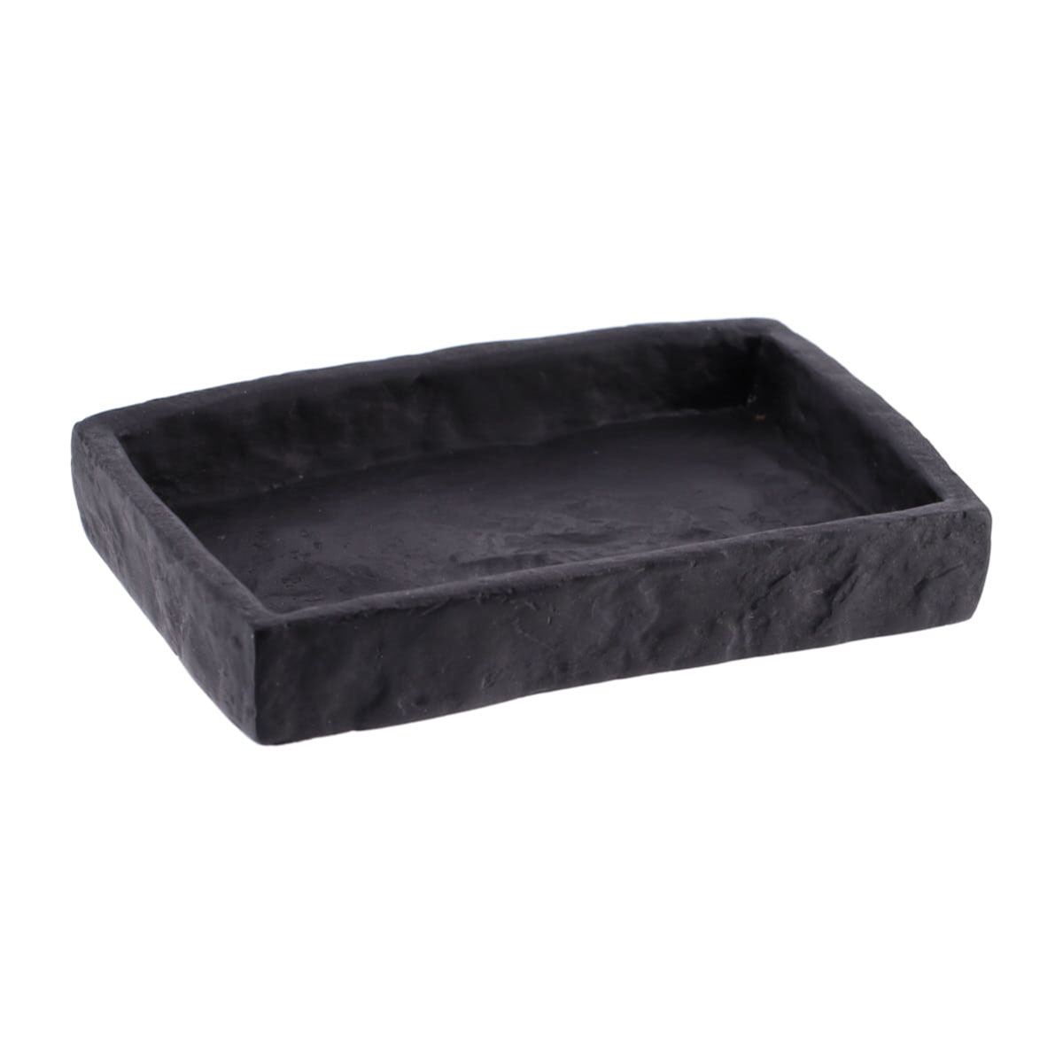 Saboneteira WC preto efeito pedra