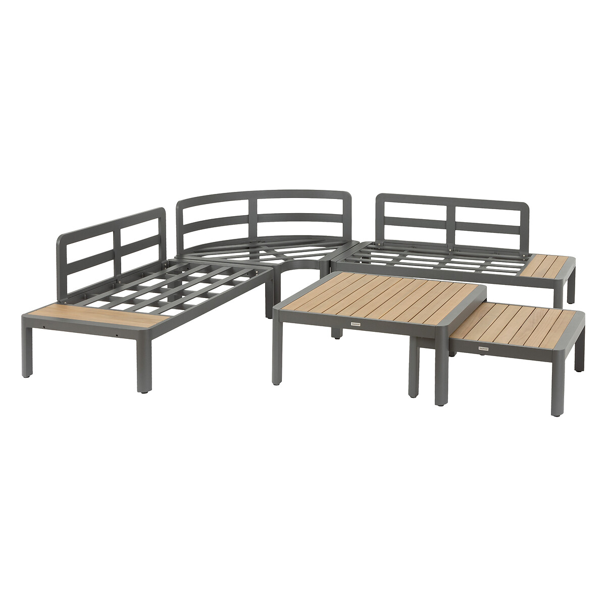 Conjunto de jardim ângulo PARADIZE cinza graphite