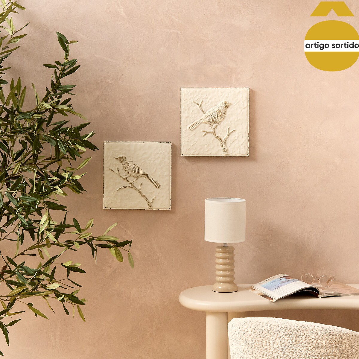 Quadro decorativo 26x26cm