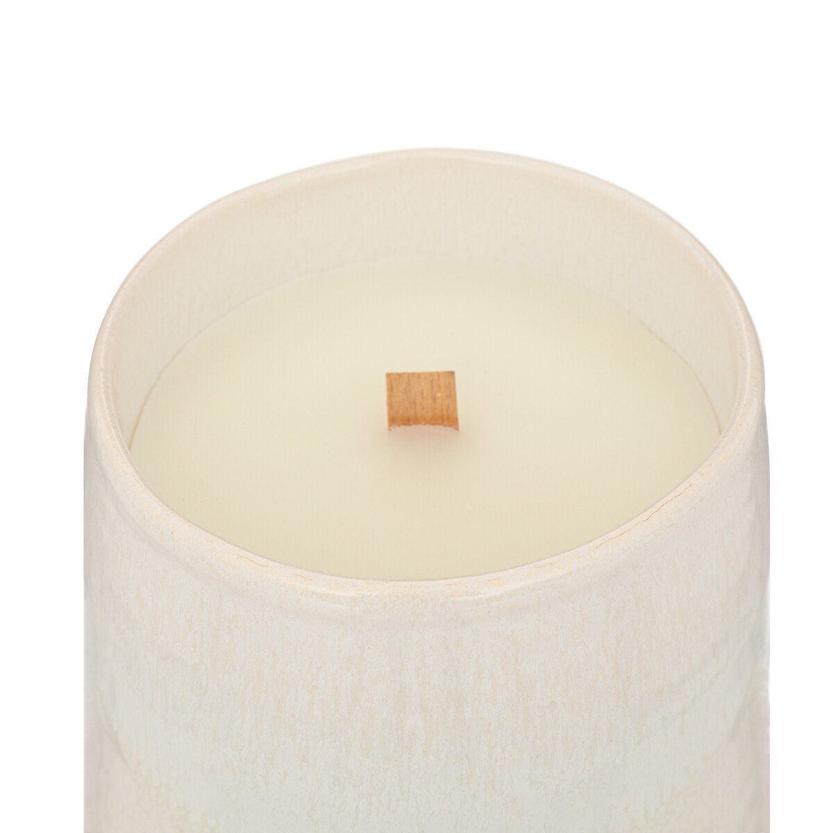 Vela perfumada jasmim com casti&ccedil;al em cer&acirc;mica 350g