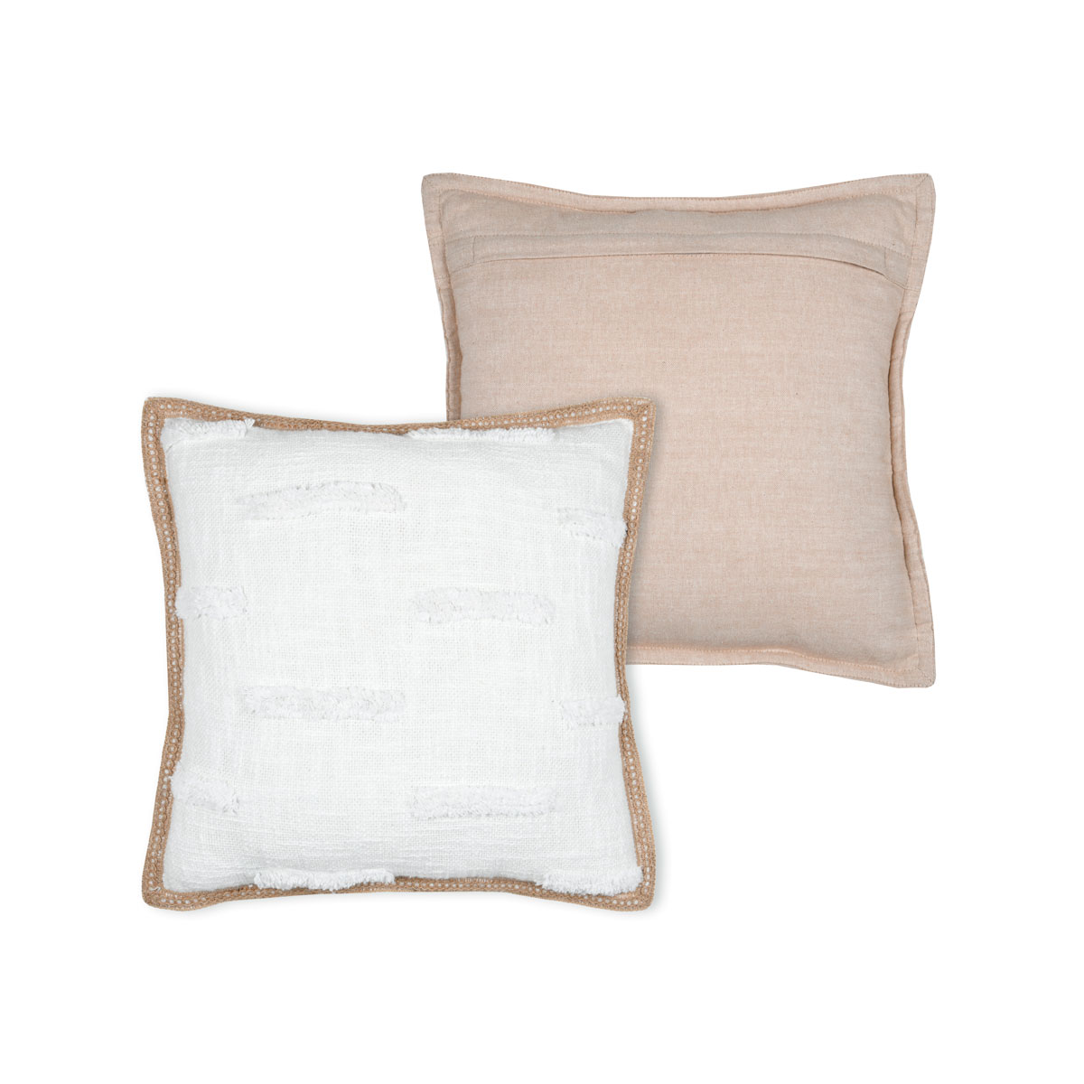 Almofada JOSEPHA cru em algod&atilde;o 40x40cm