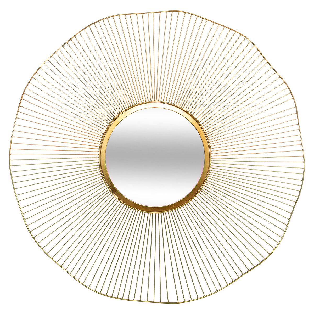 Espelho de parede JODIE dourado 97cm