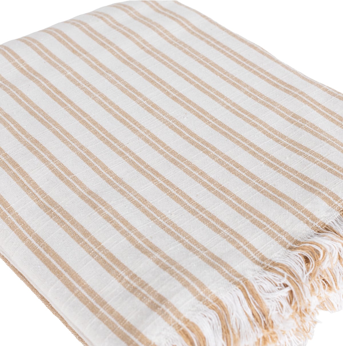 Toalha de mesa SLUB STRIPES bege 140x320cm
