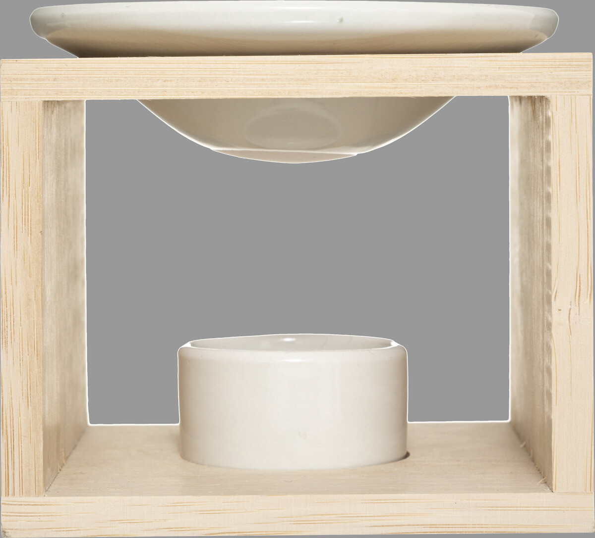 Queimador de cerâmica e bambu