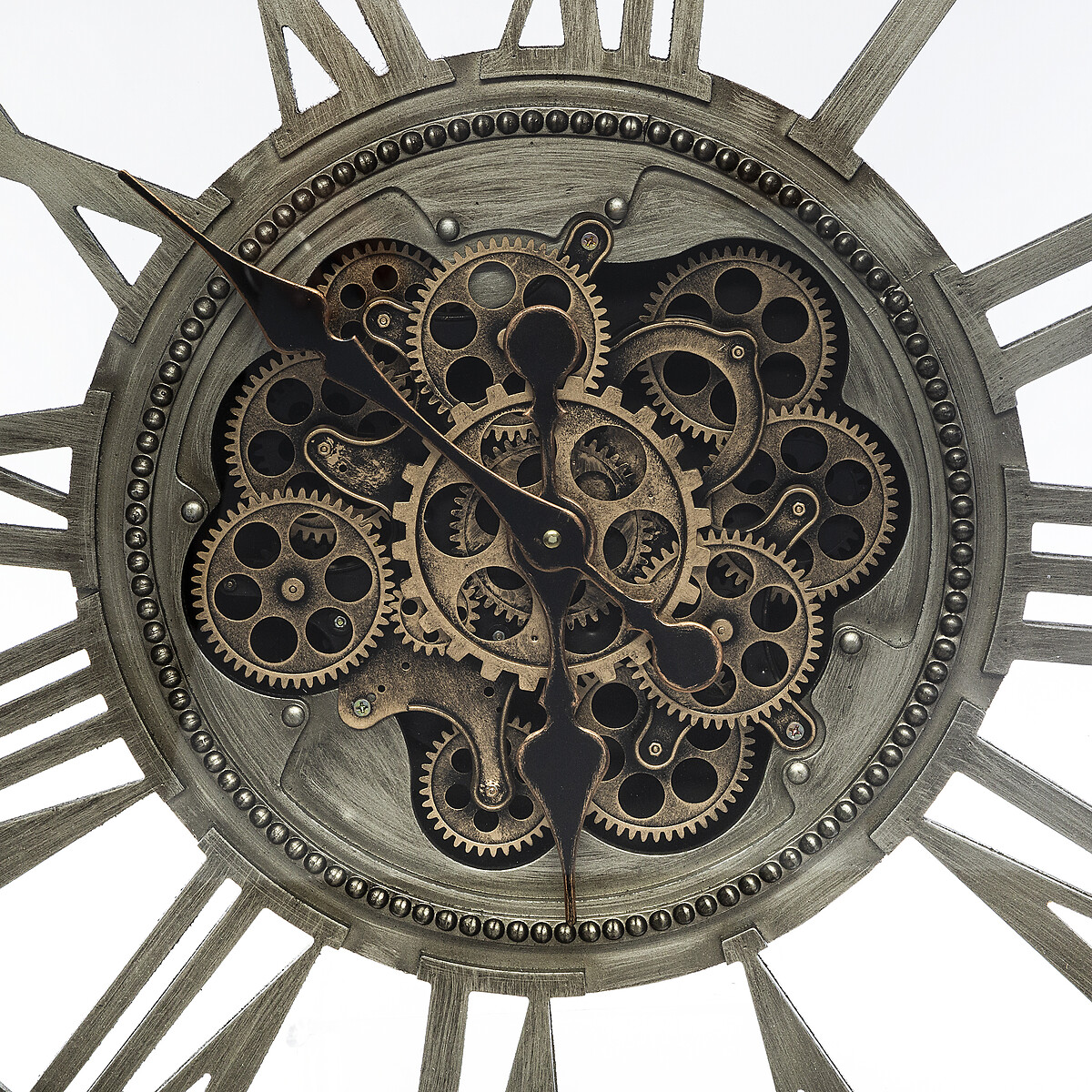 Rel&oacute;gio de parede GABY cinza 80cm